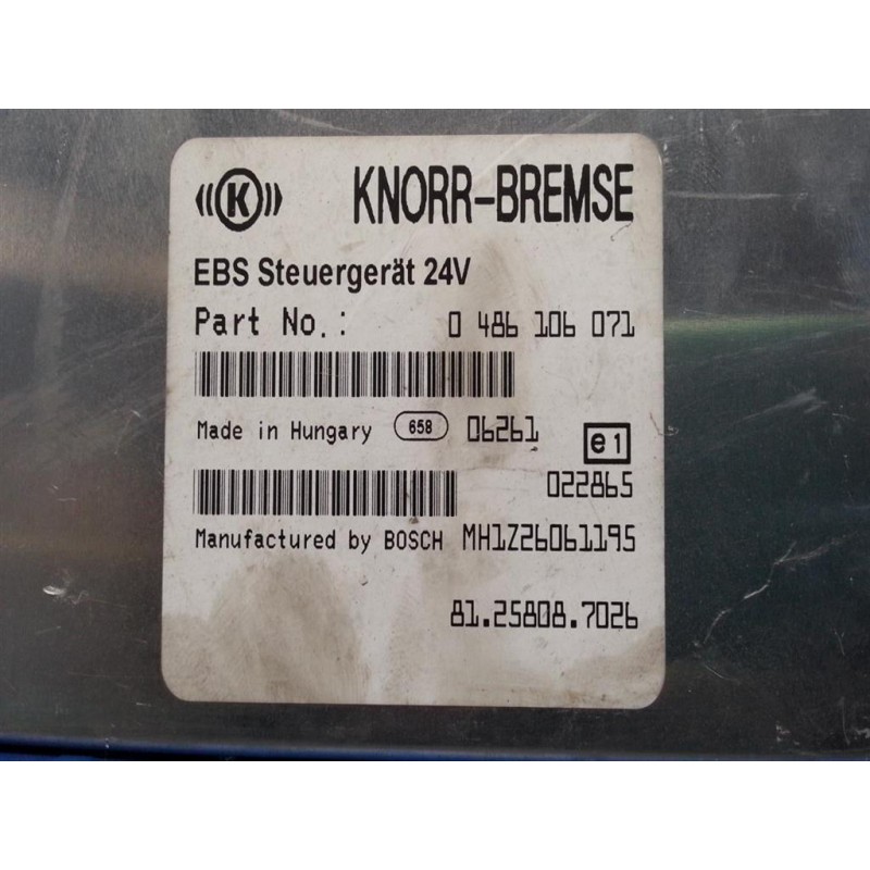 MAN EBS CONTROL UNIT  MAN TG-A 2000>2007 used