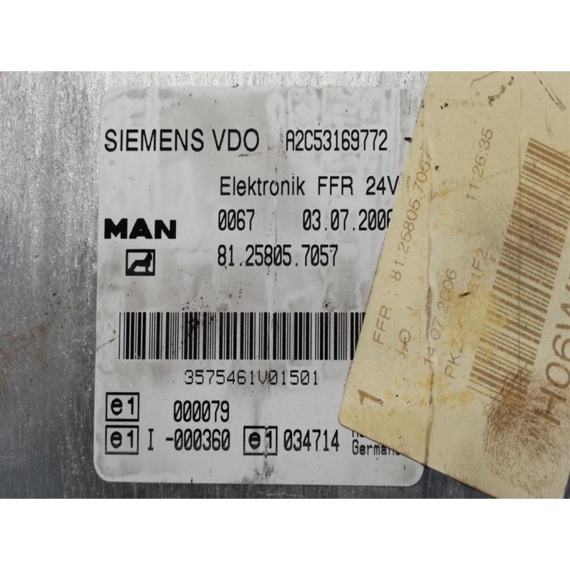 MAN VARIOUS CONTROL UNIT C MAN TG-A 2000>2007 used