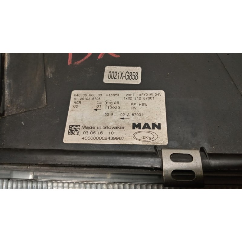MAN FARO ANTERIORE DESTRO MAN TGX euro 6 usato