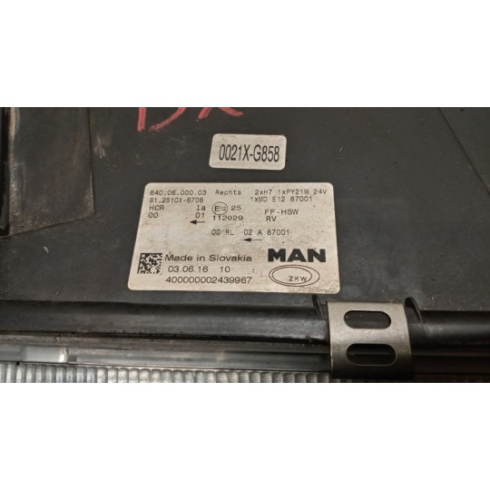 FARO ANTERIORE DESTRO MAN TGX euro 6 usato