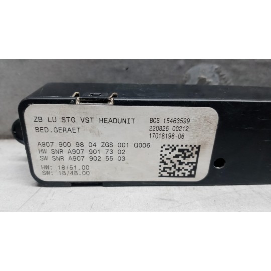 INTERRUTTORI E PULSANTI ABITACOLO MERCEDES-BENZ van Sprinter 2019> usato