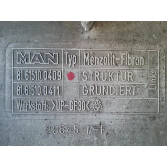 PLASTICHE ESTERNE VARIE MAN TG-A 2000>2007 used