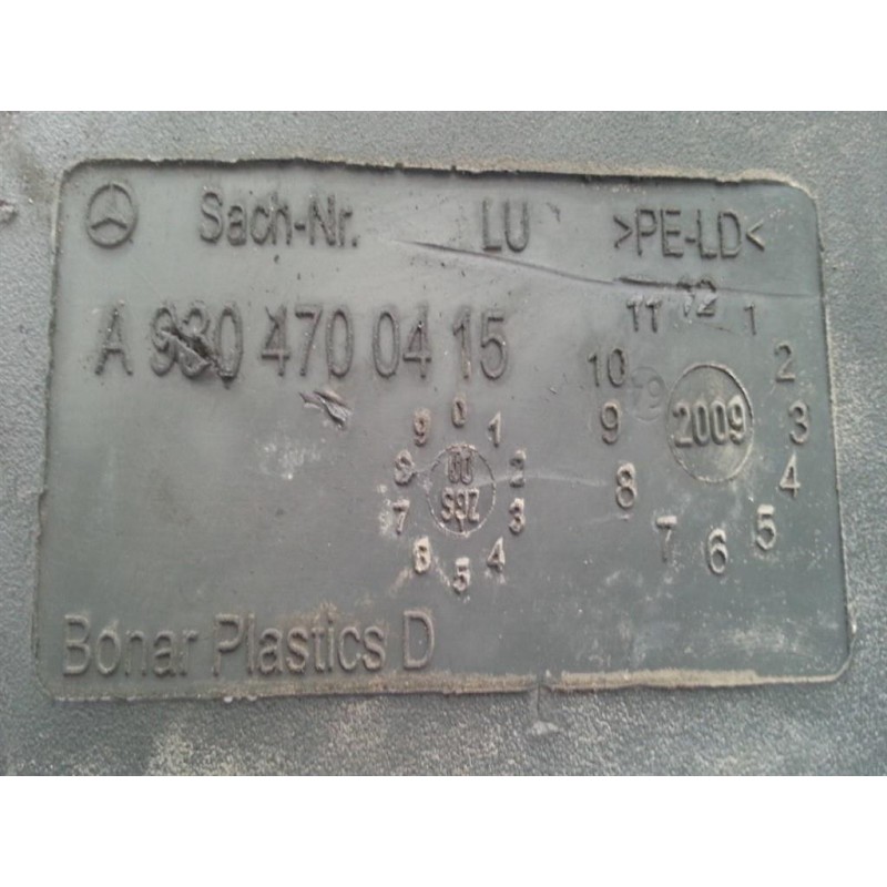 MERCEDES-BENZ truck ADBLUE TANK MERCEDES-BENZ truck Actros euro 5 2008>2013 used