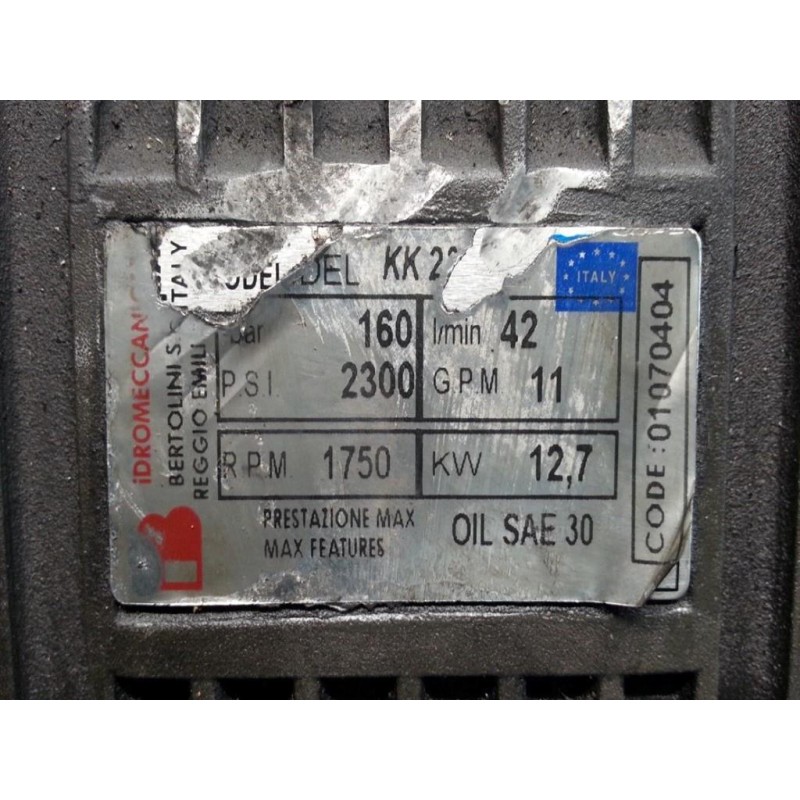 BUCHER HYDRAULIC PUMP  BUCHER Compattatori used