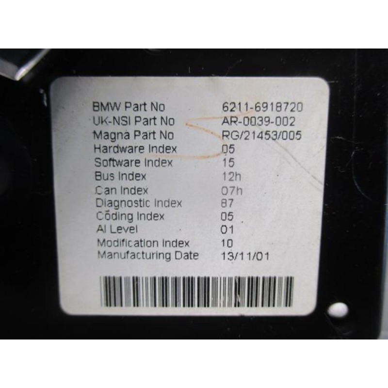 MINI INSTRUMENT PANEL MINI R50/53  2001>2006 used