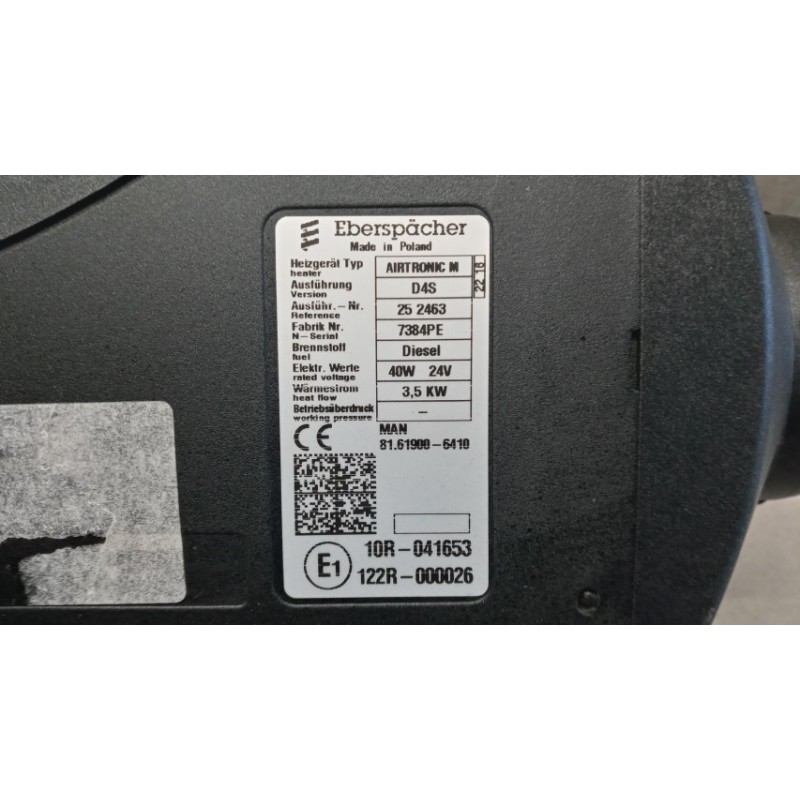 MAN WEBASTO MAN TGX euro 6 usato