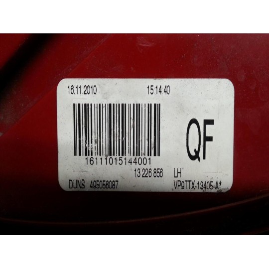 FARO POSTERIORE ESTERNO SINISTRO OPEL Insignia 2009>2012 usato