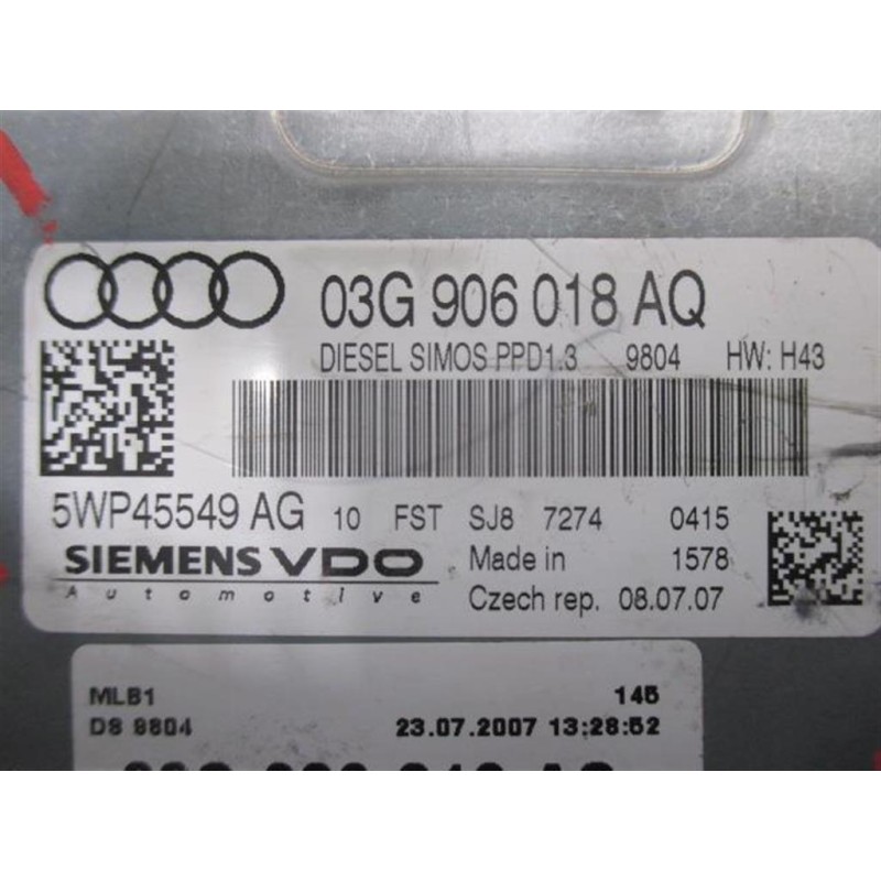 AUDI ENGINE UNIT AUDI A4 2004>2007 used