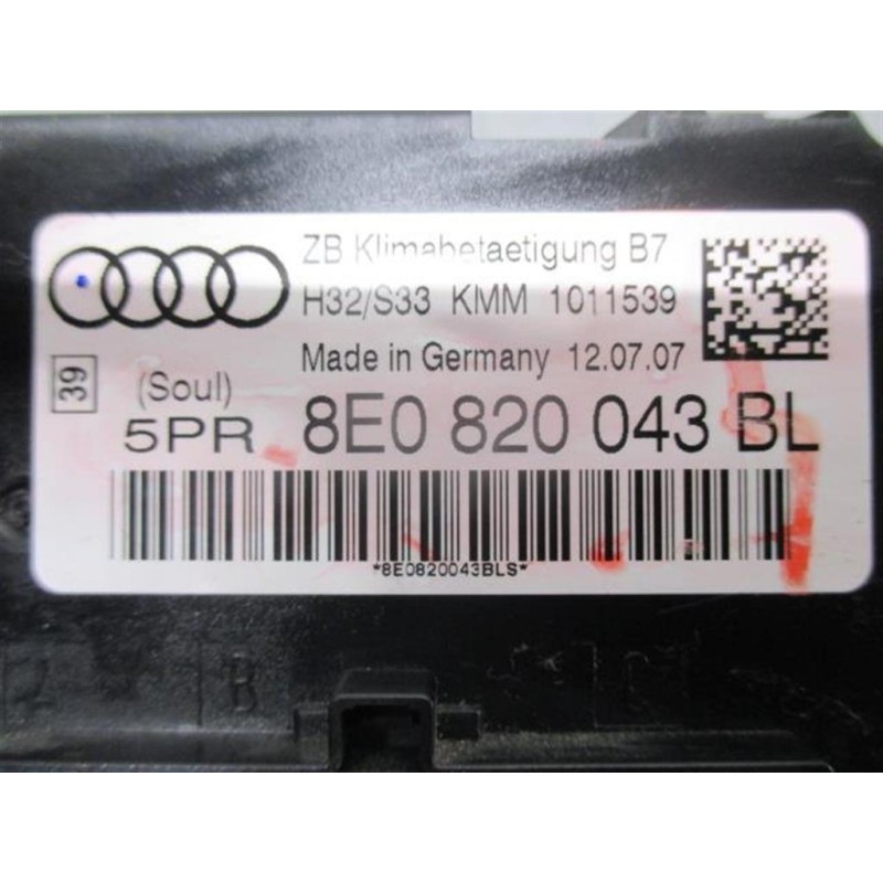 AUDI AC CONTROL UNIT AUDI A4 2004>2007 used