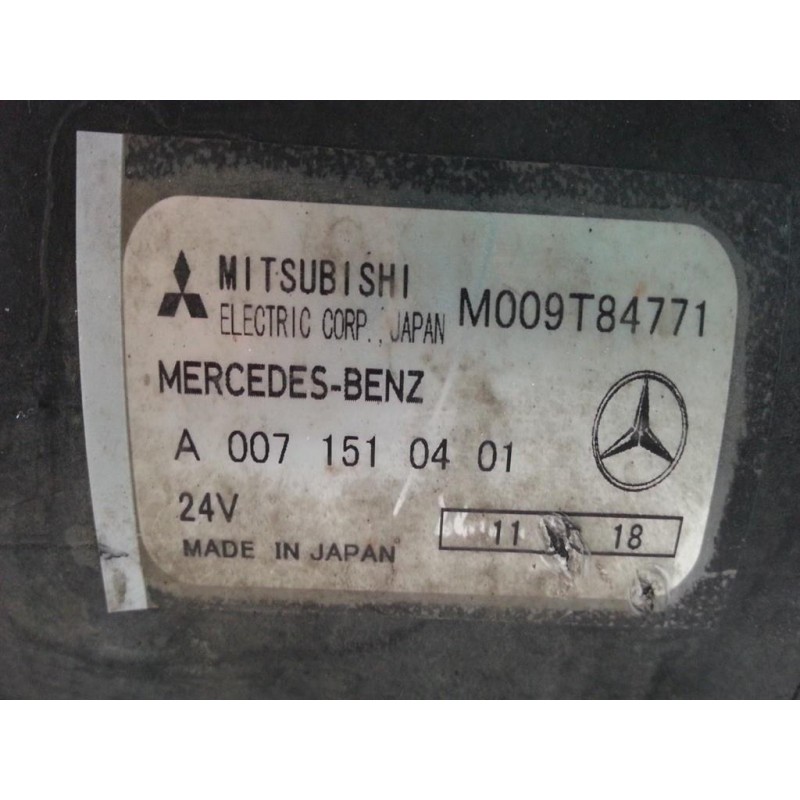 MERCEDES-BENZ truck MOTORINO AVVIAMENTO MERCEDES-BENZ truck Actros euro 5 2008>2013 usato