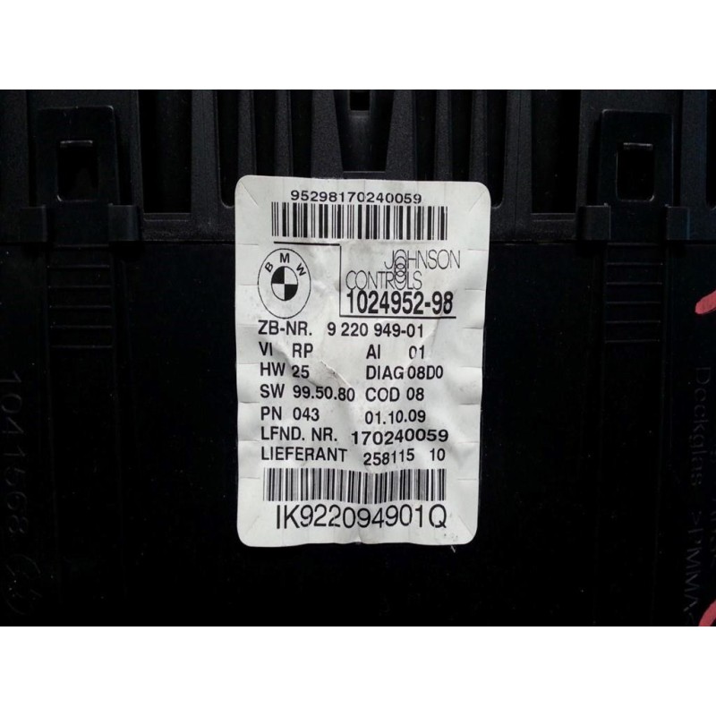 BMW QUADRO STRUMENTI BMW Serie 1 (E87) 2007> usato