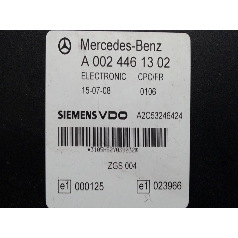 MERCEDES-BENZ truck VARIOUS CONTROL UNITS A  MERCEDES-BENZ truck Axor used