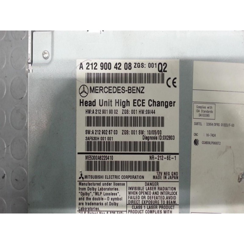 MERCEDES-BENZ AUTORADIO MERCEDES-BENZ Classe E (W/S212) 2009>2012 usato