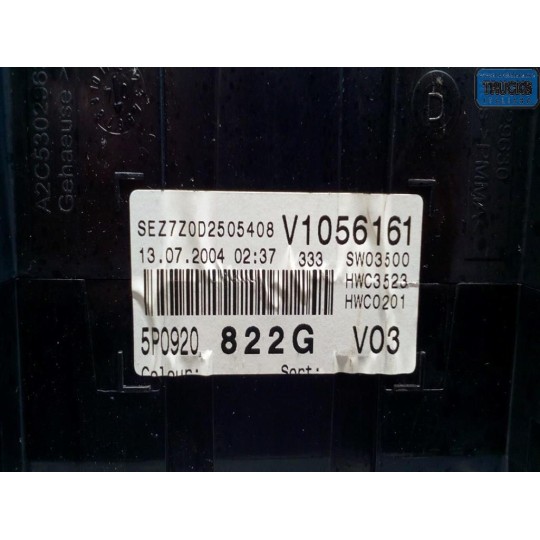 QUADRO STRUMENTI SEAT Altea 2004>2009 usato