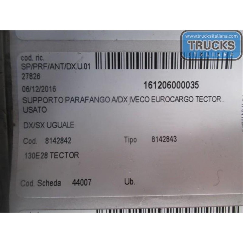IVECO SUPPORTO PARAFANGO A/DX IVECO EUROCARGO 2000>2005  usato