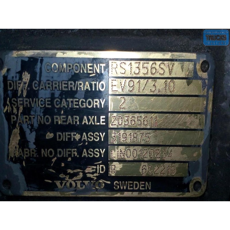 VOLVO truck ASSALE POSTERIORE VOLVO truck FH13 usato