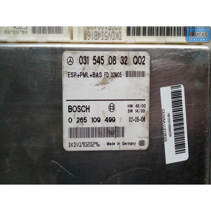 MERCEDES-BENZ VARIOUS CONTROL UNITS A  MERCEDES-BENZ Classe E (W/S210) 1999>2002 used