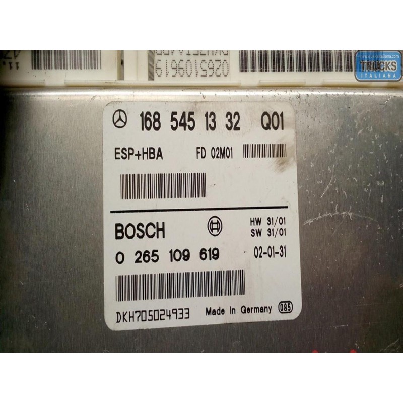 MERCEDES-BENZ VARIOUS CONTROL UNITS  MERCEDES-BENZ Classe A (W168) 2002>2004 used