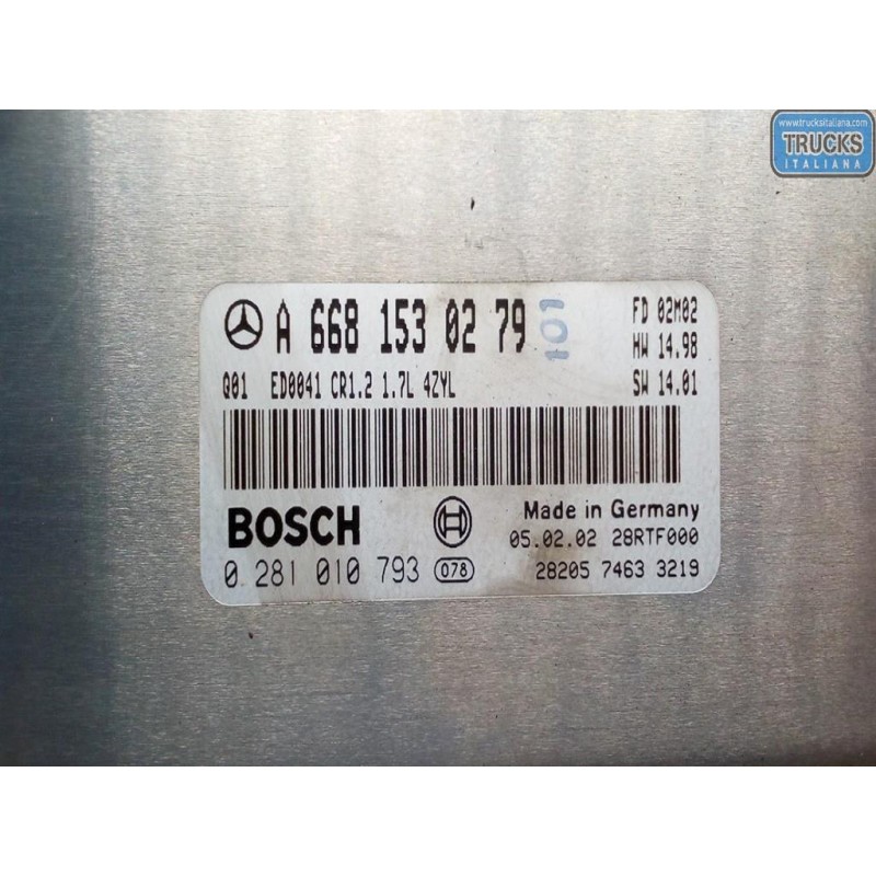 MERCEDES-BENZ CENTRALINA MOTORE MERCEDES-BENZ Classe A (W168) 2002>2004 usato