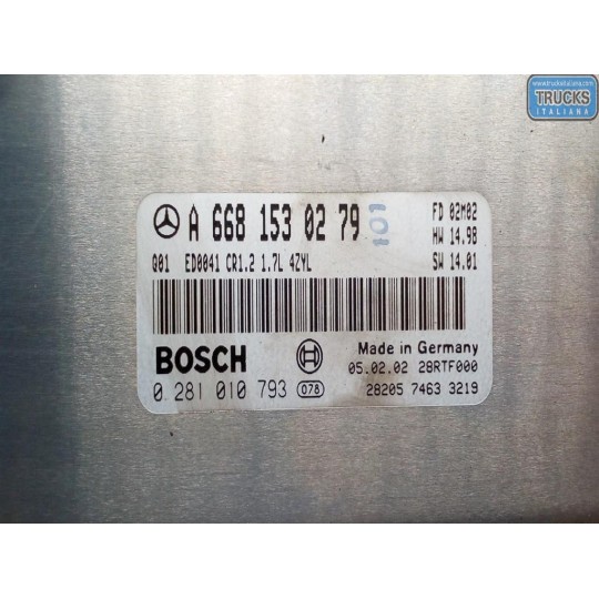 ENGINE UNIT MERCEDES-BENZ Classe A (W168) 2002>2004 used