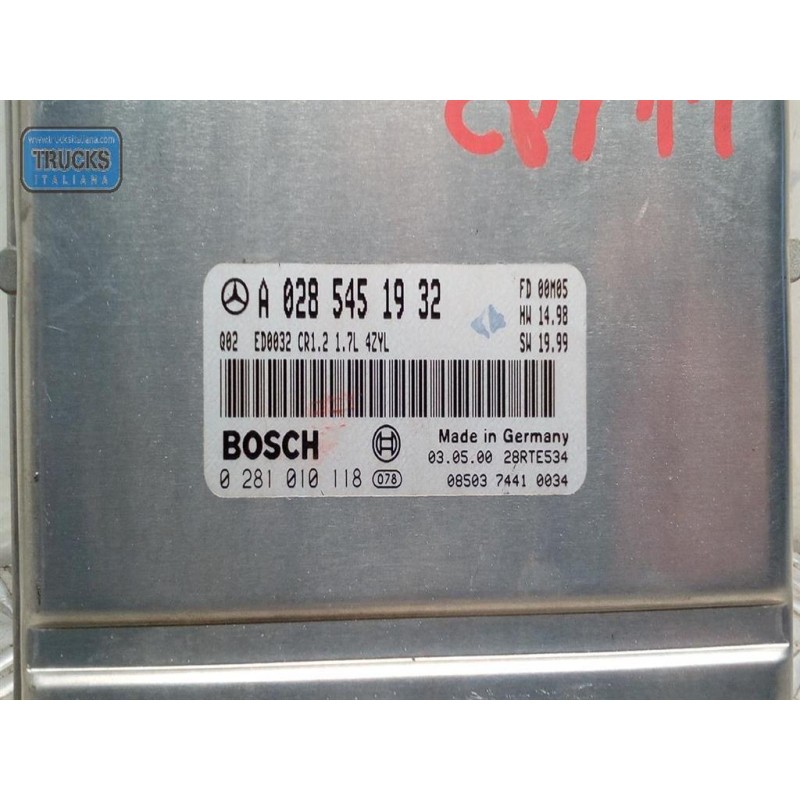 MERCEDES-BENZ ENGINE UNIT MERCEDES-BENZ Classe A (W168) 1997>2001 used