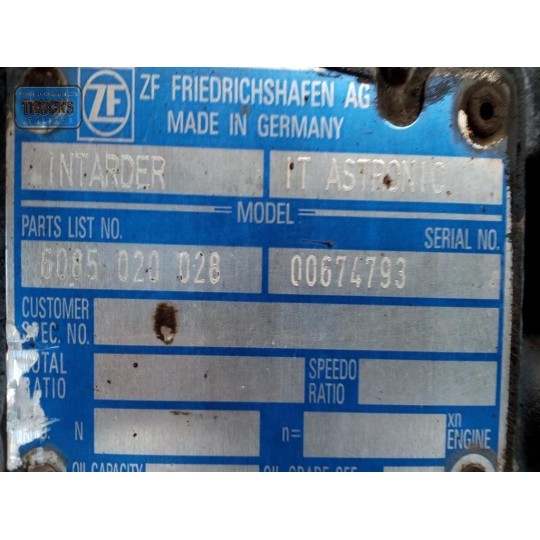 INTARDER MAN TGX  used