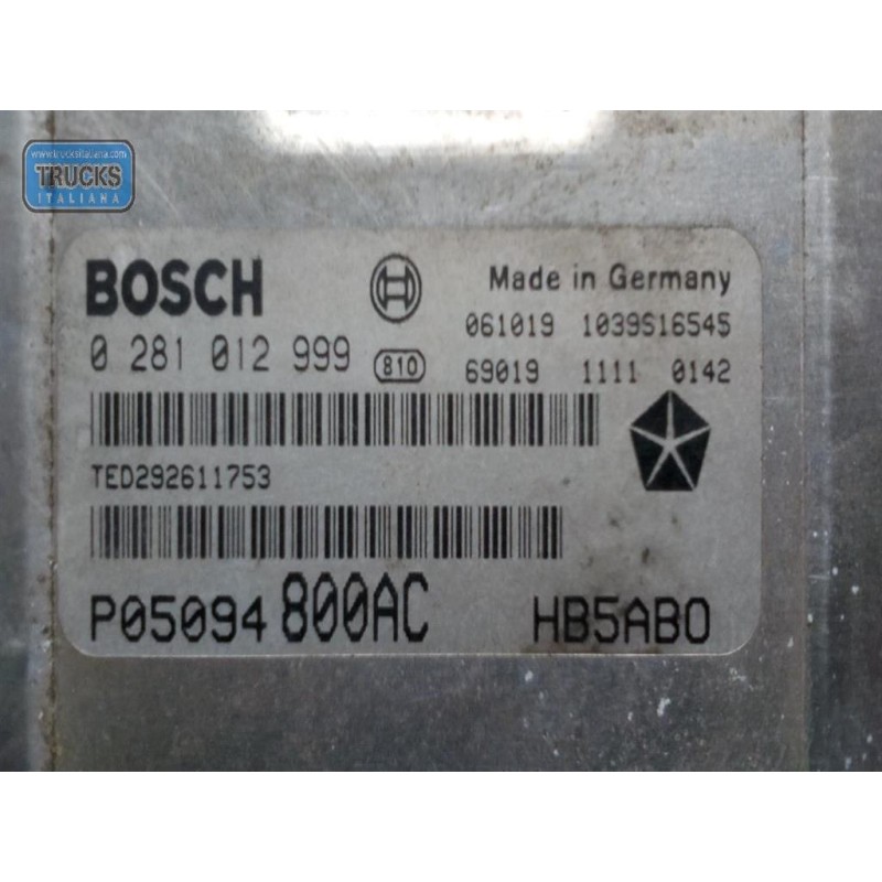 CHRYSLER CENTRALINA MOTORE CHRYSLER Voy./G.Voyager 2004>2008 usato