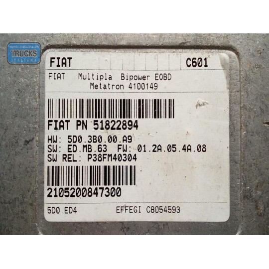 VARIOUS CONTROL UNITS  FIAT Multipla 2004>2010 used