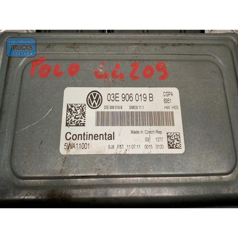 VOLKSWAGEN ENGINE UNIT VOLKSWAGEN Polo 2009>2014 used