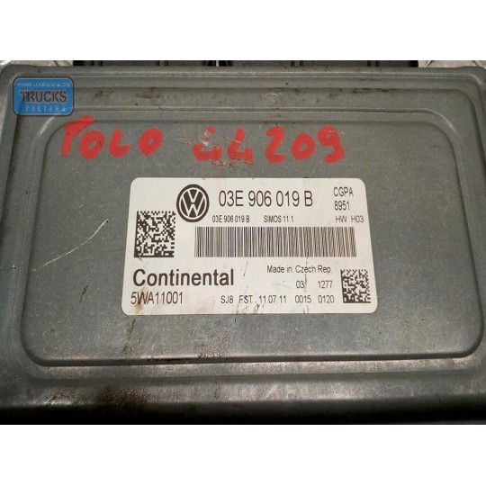 CENTRALINA MOTORE VOLKSWAGEN Polo 2009>2014 usato