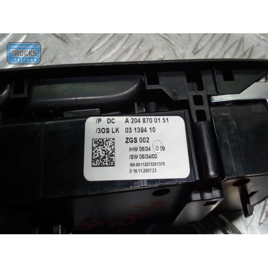 INTERRUTTORI E PULSANTI ALZAVETRI MERCEDES-BENZ Classe C (W204) 2007>2011 usato