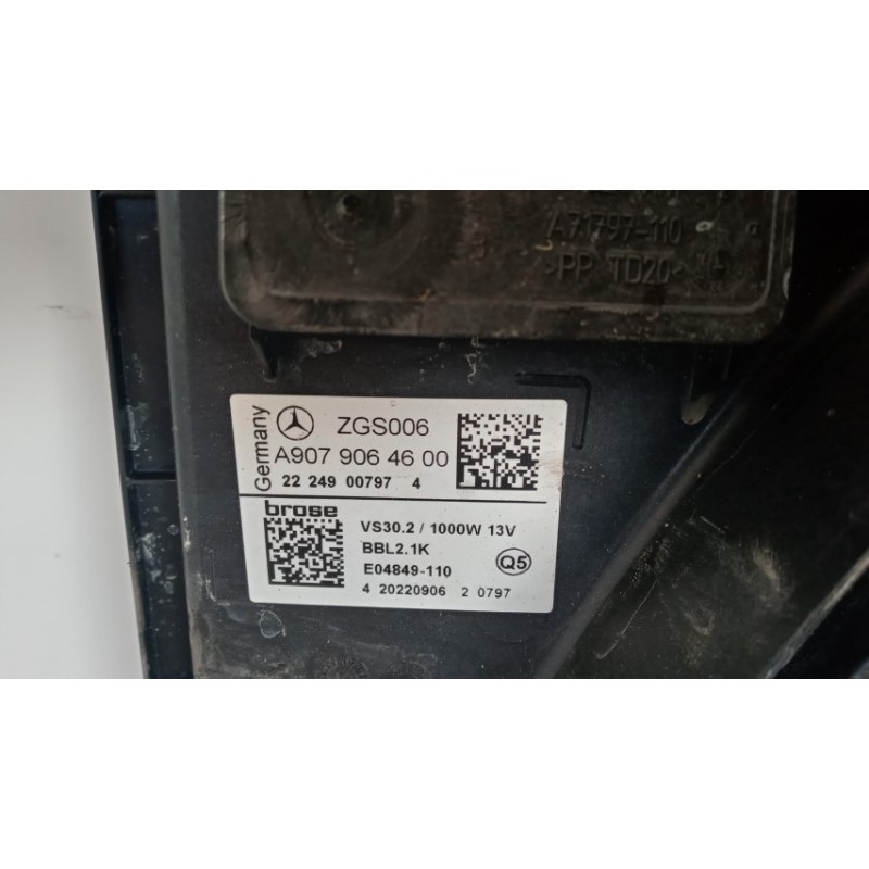 MERCEDES-BENZ van CONVEYOR ELECTRIC FAN MERCEDES-BENZ van Sprinter 2019> used