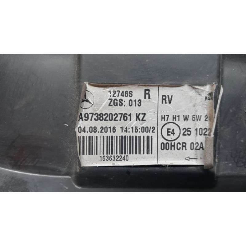 MERCEDES-BENZ truck RIGHT HEADLIGHT MERCEDES-BENZ truck Atego 970 used