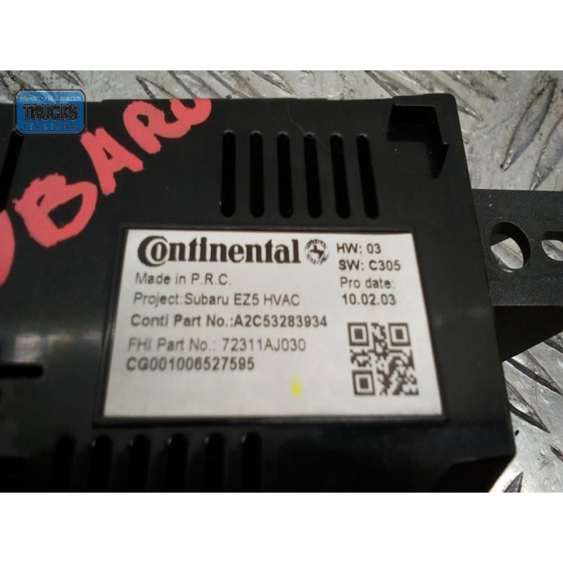 SUBARU AC CONTROL UNIT SUBARU Outback 2009>2015 used