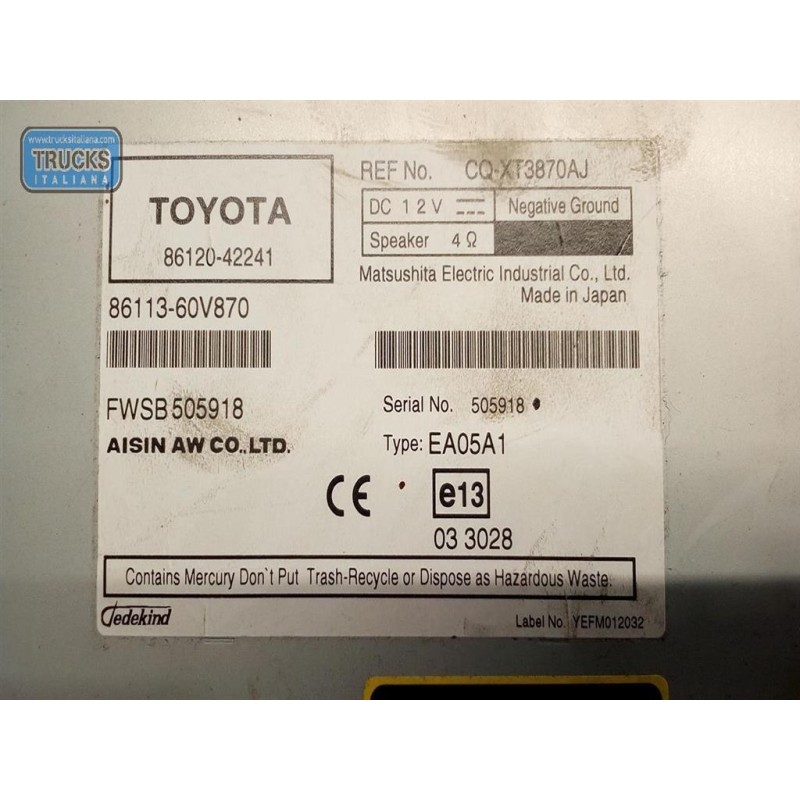 TOYOTA NAVIGAZIONE TOYOTA Rav 4 2006>2010 usato