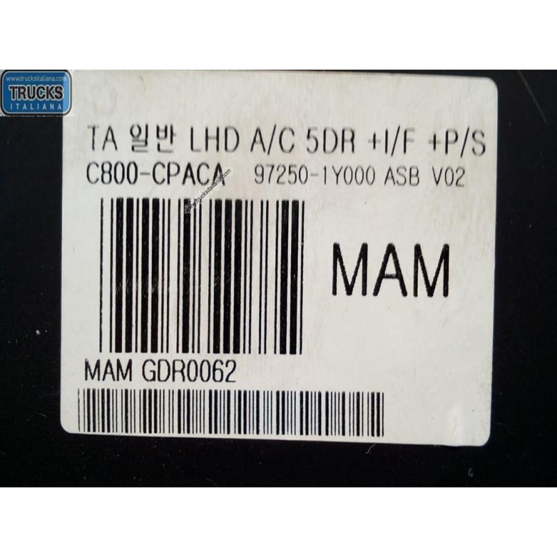 KIA AC CONTROL UNIT KIA Picanto 2011>2017 used