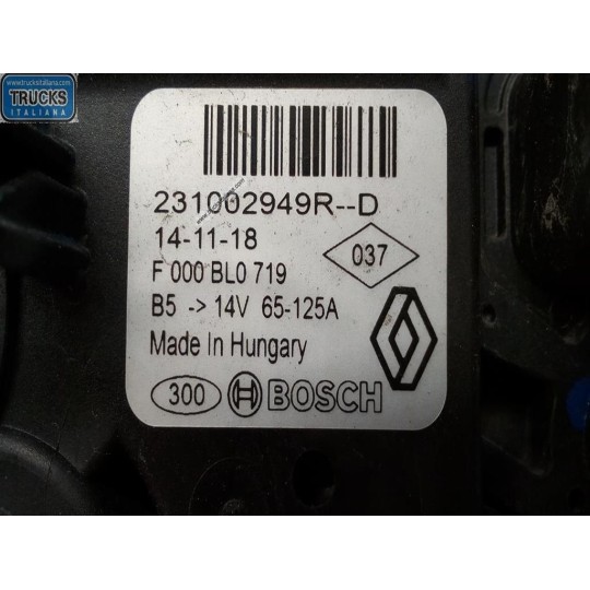ALTERNATOR DACIA Sandero 2012>2020 used