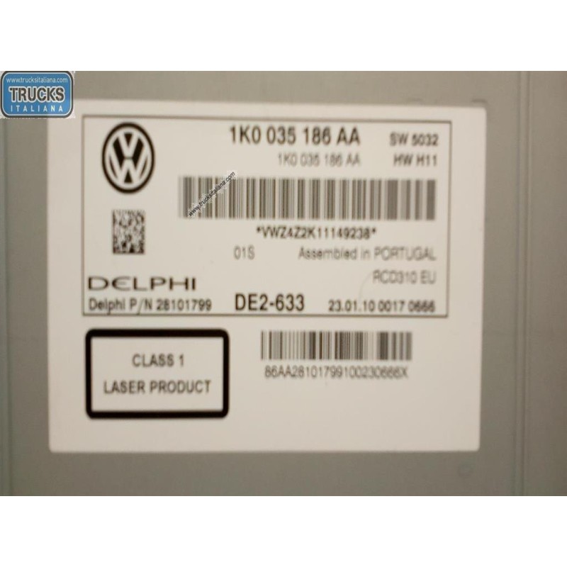 VOLKSWAGEN CAR RADIO VOLKSWAGEN Golf 6 2008>2012 used