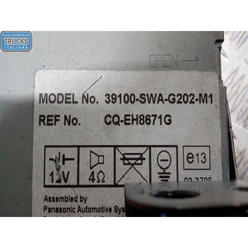 HONDA CAR RADIO HONDA CR-V 2007>2012 used