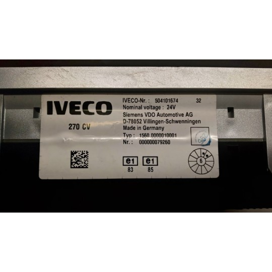 QUADRO STRUMENTI IVECO EUROCARGO 2005>2008 usato