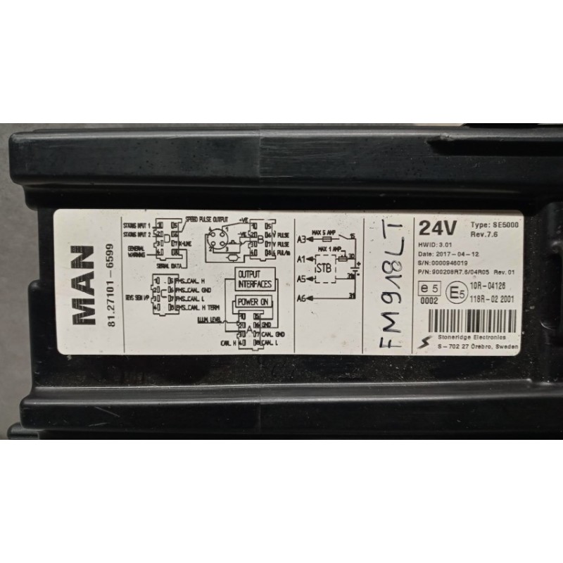 MAN TACHIGRAFO MAN TGX euro 6 usato