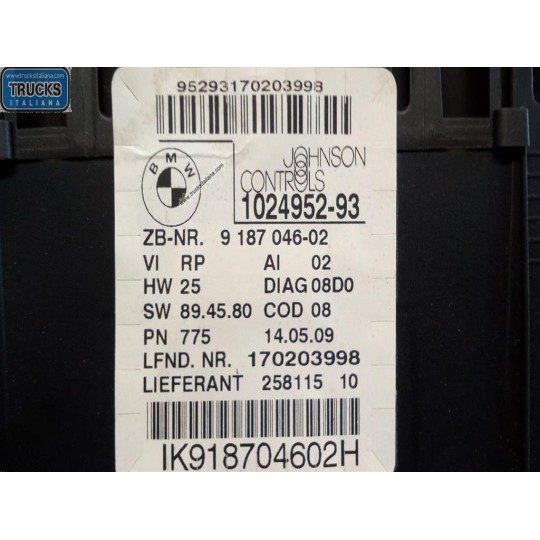 INSTRUMENT PANEL BMW Serie 1 (E81)2007> used