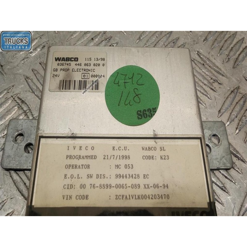 IVECO VARIOUS CONTROL UNITS  IVECO EUROTECH used