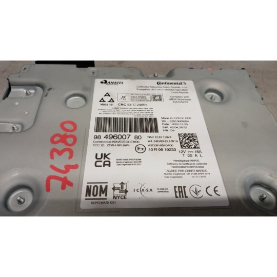 CAR RADIO CITROEN C5 Aircross 2022> used