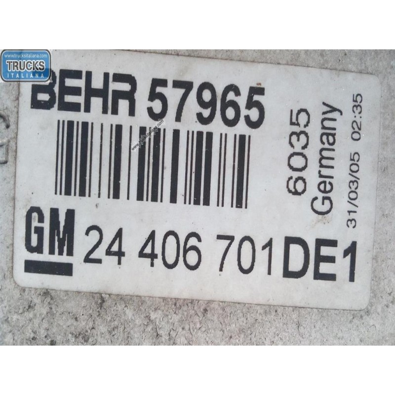 OPEL RADIATORE INTERCOOLERS OPEL Zafira A 2003>2005 usato