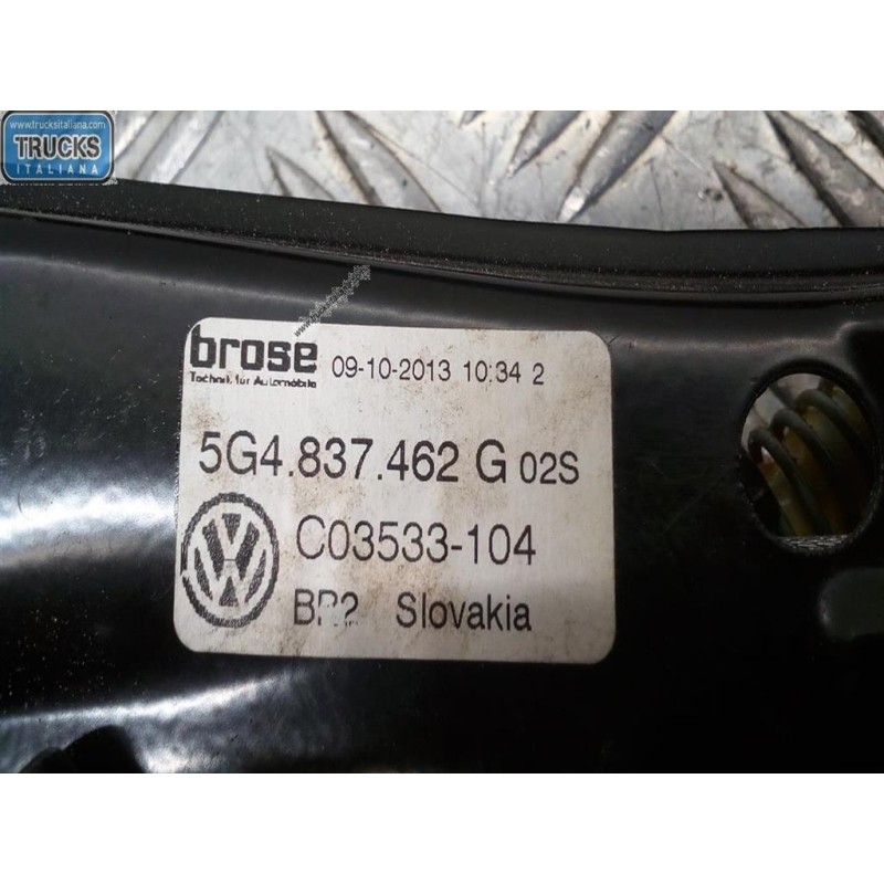 VOLKSWAGEN FRONT RIGHT POWERED WINDOWS  VOLKSWAGEN Golf 7 2012>2016 used