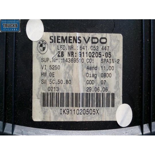 QUADRO STRUMENTI BMW Serie 3 (E90/E91) 2005>2008 usato