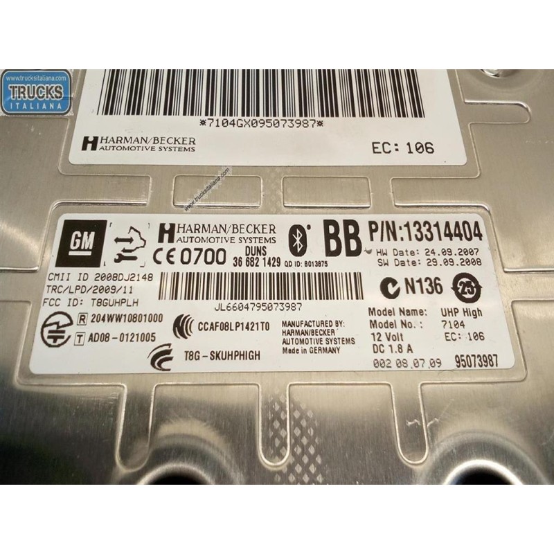 OPEL CENTRALINE VARIE A OPEL Insignia 2009>2012 usato