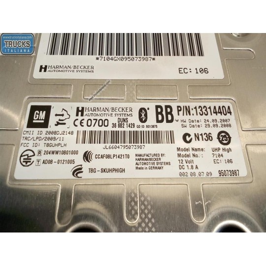 VARIOUS CONTROL UNITS A  OPEL Insignia 2009>2012 used