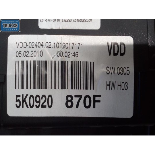 QUADRO STRUMENTI VOLKSWAGEN Golf 6 2008>2012 usato